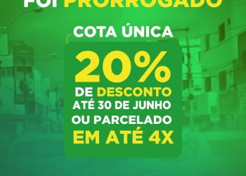 Prefeitura de Eunápolis prorroga pagamento do IPTU até 30 de junho