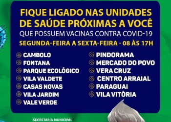 SE LIGA AÍ! AINDA NÃO TOMOU A VACINA CONTRA A COVID-19?