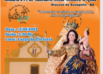 12ª ROMARIA À PÉ DE EUNAPOLIS AO SANTUARIO DE NOSSA SENHORA DAJUDA, PORTO SEGURO-BA