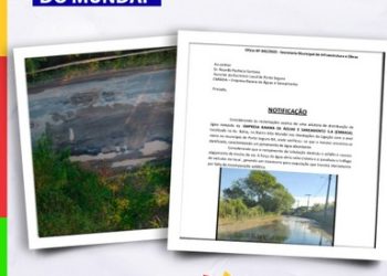 ROMPIMENTO DE ADUTORA DA EMBASA CAUSA DANOS NO ALTO DO MUNDAÍ