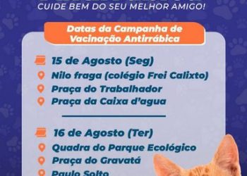 Prefeitura de Porto Seguro vacina cães e gatos em toda região.