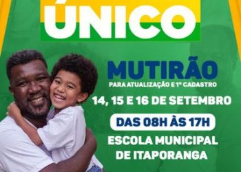Cadastro Único: mutirão para atendimento será realizado em Itaporanga