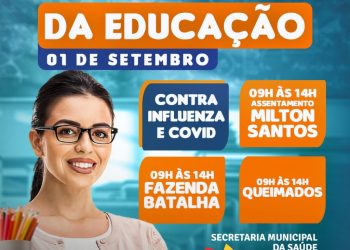 Chegou a hora de cuidar de quem ensina, educa e que são essenciais na vida de todos.