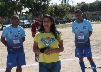 Campeonato de veteranos do bairro Juca Rosa, teve até goleada.