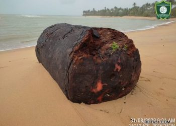 Fiscalização Ambiental descarta relação de tonel encontrado em praia com manchas de óleo de 2019