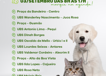 CCZ promove dia de intensificação da vacinação antirrábica neste sábado em Eunápolis
