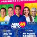 Prefeita Cordélia Torres e Paulo Dapé recepcionam ACM Neto para grandiosa caminhada nesta quarta-feira