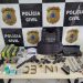 Polícia Civil dá maior “baculejo” na maloca dos bandidos; para prestar esclarecimentos, como “us minino num tava em casa” foi a mamãe e a esposa, mas o babado foi forte.