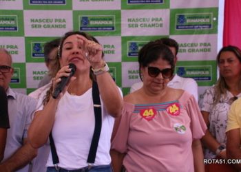 Prefeita Cordélia torres inaugura rua Projetada na Urbis II e, fala de novas obras para a cidade.