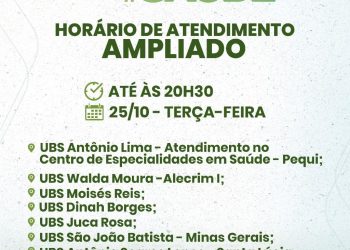Prefeitura de Eunápolis amplia horário de funcionamento de unidades de saúde nesta terça
