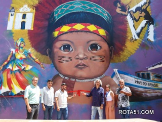 CULTURA – Painel ‘Arco-Mural das Maravilhas’ é inaugurado em Porto Seguro