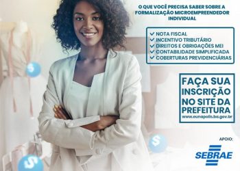 Prefeitura de Eunápolis inicia projeto para formalizar empreendedores; palestra acontecerá dia 25 de janeiro