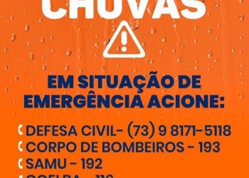 Governo Federal reconhece situação de emergência de Eunápolis; previsão é de mais chuvas nesta semana