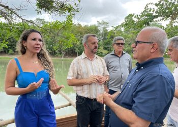 Prefeita Cordélia Torres realiza visita técnica à obra do novo deck do Parque Ecológico Gravatá