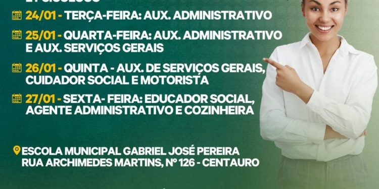 Eunápolis: começa período de efetivação da inscrição dos candidatos do REDA