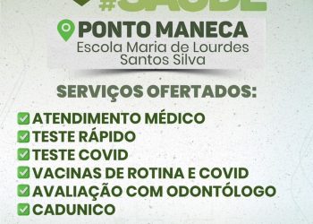 Prefeitura de Eunápolis leva ação de saúde para moradores do Ponto Maneca nesta sexta