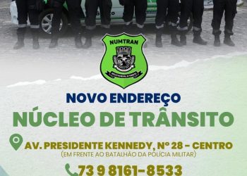 Prefeitura de Eunápolis informa mudança no endereço do setor de Trânsito