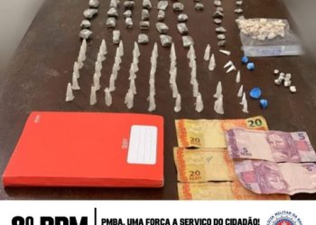 8° BPM REALIZA APREENSÃO DE DROGAS, EM PORTO SEGURO. UMA PESSOA FOI PRESA