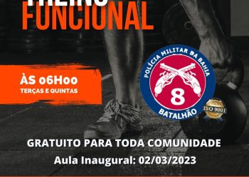 8º BPM DE PORTO SEGURO, INICIA TREINO FUNCIONAL PARA TODA A COMUDADE.