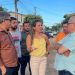 Prefeita vistoria pavimentação da Rua Flamingo e anuncia novas obras para o Moisés Reis
