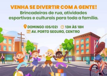“Rua da Alegria” reúne esporte, cultura e lazer na Avenida Porto Seguro neste domingo