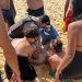 Soldados do 8º BPM salvam banhista de afogamento em Cabrália