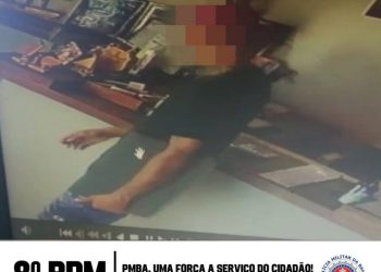8° BPM recupera objeto que havia sido furtado de um estabelecimento comercial. um homem foi preso