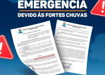 DECLARADA SITUAÇÃO DE EMERGÊNCIA DEVIDO ÀS FORTES CHUVAS EM PORTO SEGURO