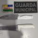 Aluna de menor foi flagrada com arma branca na escola e, desarmada pela Guarda Municipal.