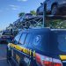 Polícia Rodoviária Federal prende carro roubado até em caminhão cegonha.