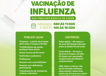 Prefeitura de Eunápolis inicia Campanha de Vacinação contra a Influenza