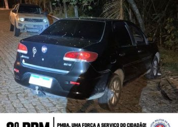 EM MENOS DE 24H, O 8° BPM RECUPERA VEÍCULO ROUBADO, EM PORTO SEGURO