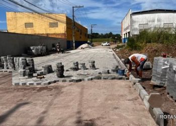 Pavimentação beneficia rua no bairro Jardim Primavera