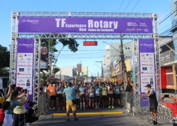 Aproximadamente 150 atletas amadores, participaram da corrida do Rotary Club de Eunápolis.