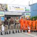 Em comemoração ao “maio amarelo”, foi realizada na av Porto Seguro, uma parada de conscientização.