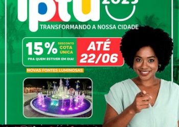 PRAZO PARA PAGAMENTO DO IPTU À VISTA COM DESCONTO É PRORROGADO