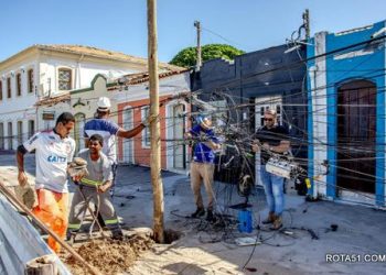 Passarela da Cultura ganha rede elétrica subterrânea