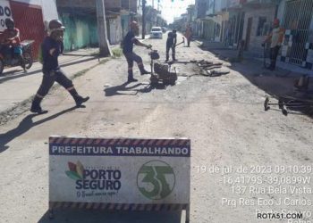Operação tapa-buracos é intensificada no Parque Ecológico e outros pontos da cidade
