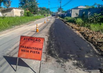 Rua do Telégrafo é beneficiada com obras de manutenção