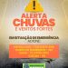 Defesa Civil de Eunápolis alerta para previsão de fortes chuvas e ventos intensos a partir desta segunda-feira