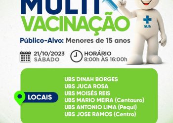 Campanha de Multivacinação: Eunápolis intensifica esforços para imunizar crianças e adolescentes neste sábado