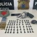 Polícia civil prende homem com arma, drogas e até uma granada