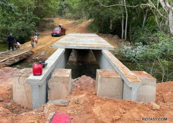 Construção da ponte do KM 12 avança a passos largos na zona rural de Eunápolis