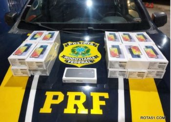PRF apreende contrabando e evita prejuízo à receita federal.