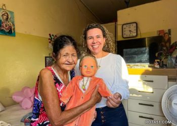 Obra de requalificação do Recanto dos Idosos recebe vistoria da prefeita Cordélia Torres