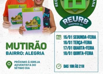 Mutirão de cadastramento do programa “Escritura Legal” chega ao bairro Alegria nesta segunda-feira
