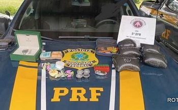 Por causa de pneu careca, traficante cai nas malhas da PRF, danou-se.