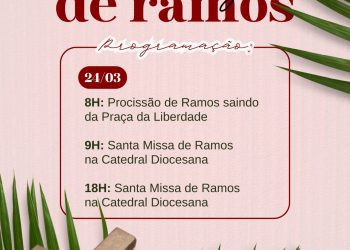 Convite para este domingo de ramos:
