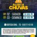 Defesa Civil de Eunápolis alerta para intensificação das chuvas neste fim de semana