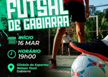 Campeonato de Futsal em Gabiarra começa neste sábado com apoio da Prefeitura de Eunápolis